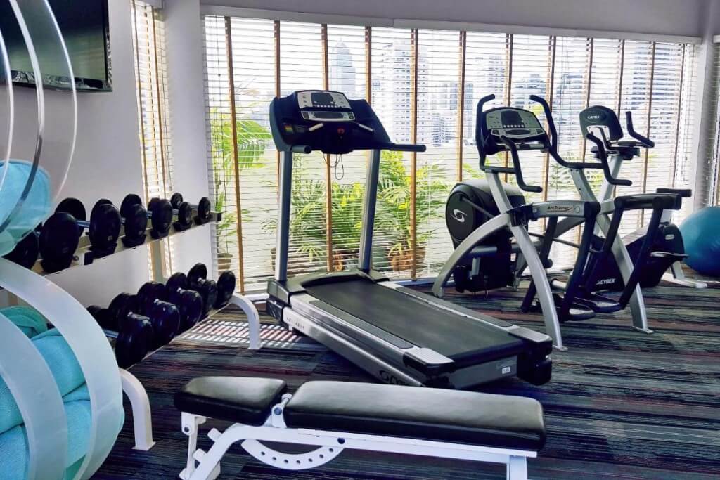 NH Bangkok Asoke Gym, the equipment meets basic workout needs.