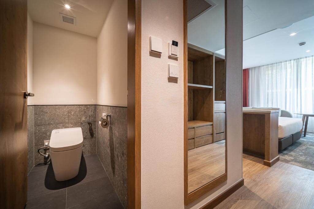 High-Tech Smart Toilet with Bidet at Sotetsu Grand Fresa Hotel