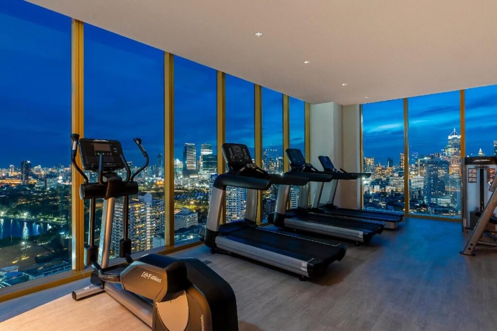 Keep up with your workout routine at Solaria Nishitetsu Hotel - they've got fitness facilities on deck.