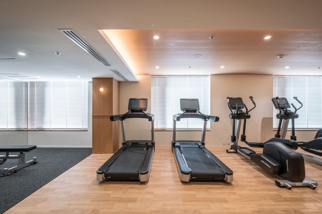 Well-equipped Treadmill in Hotel Gym at Sotetsu Grand Fresa