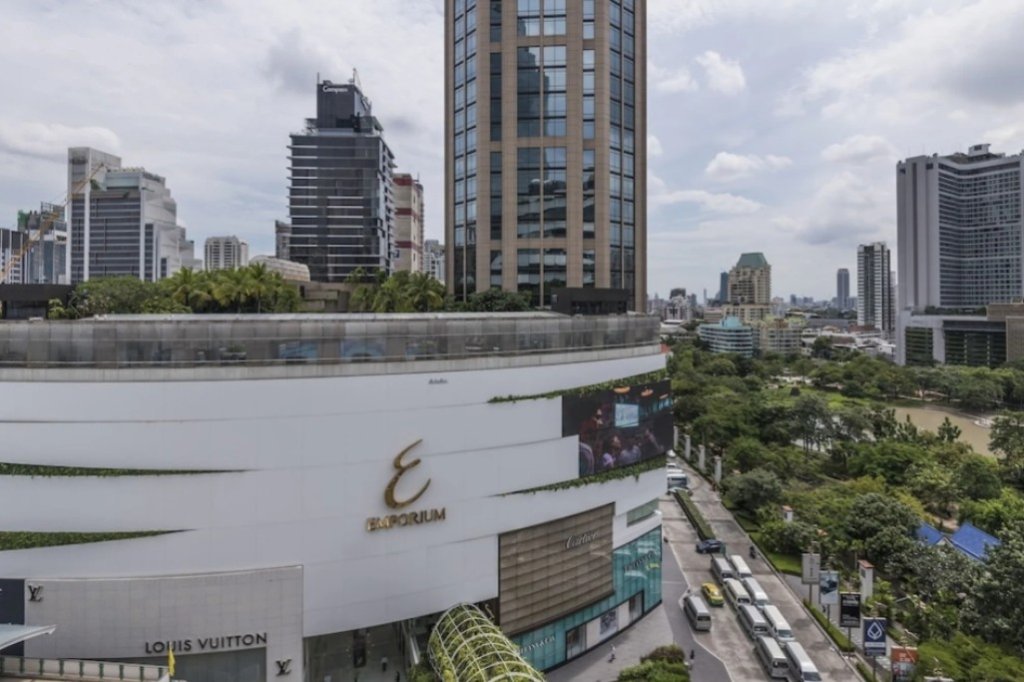 Emporium Suites by Chatrium located directly above Emporium shopping mall connected by skywalk