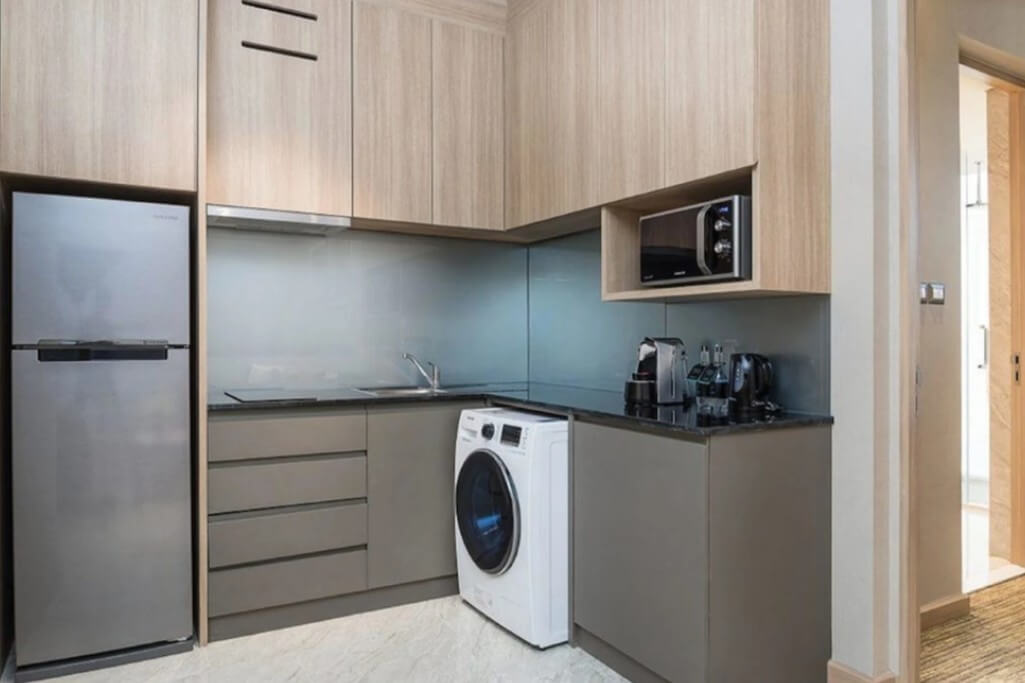 Washing machine in family connecting suite at Skyview Hotel Bangkok Sukhumvit 24