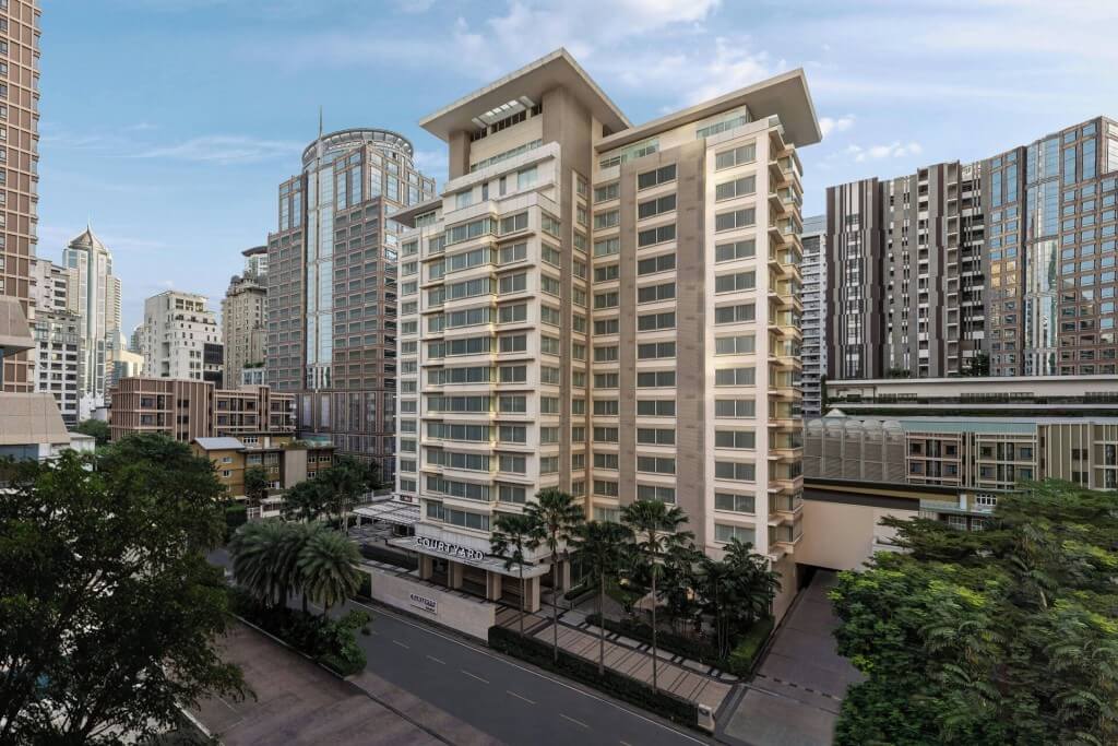 Courtyard by Marriott Bangkok hotel exterior modern building