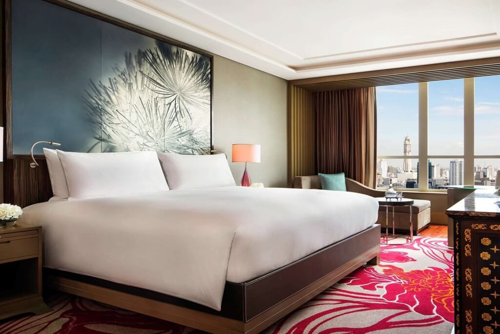 Sofitel Bangkok Sukhumvit double bed room with modern palace style interior