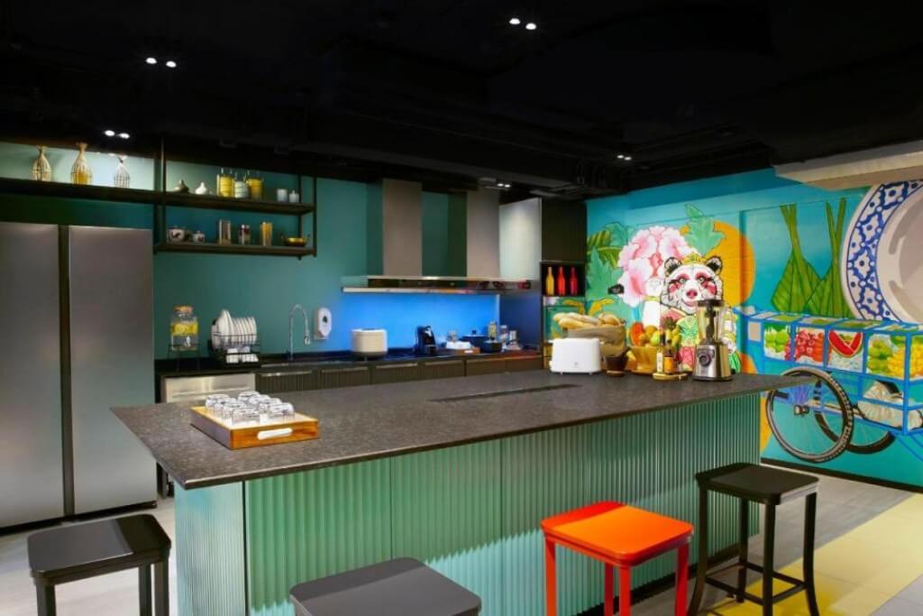lyf Sukhumvit 8 bangkok has a huge communal kitchen and awesome spots to hang out and meet people.