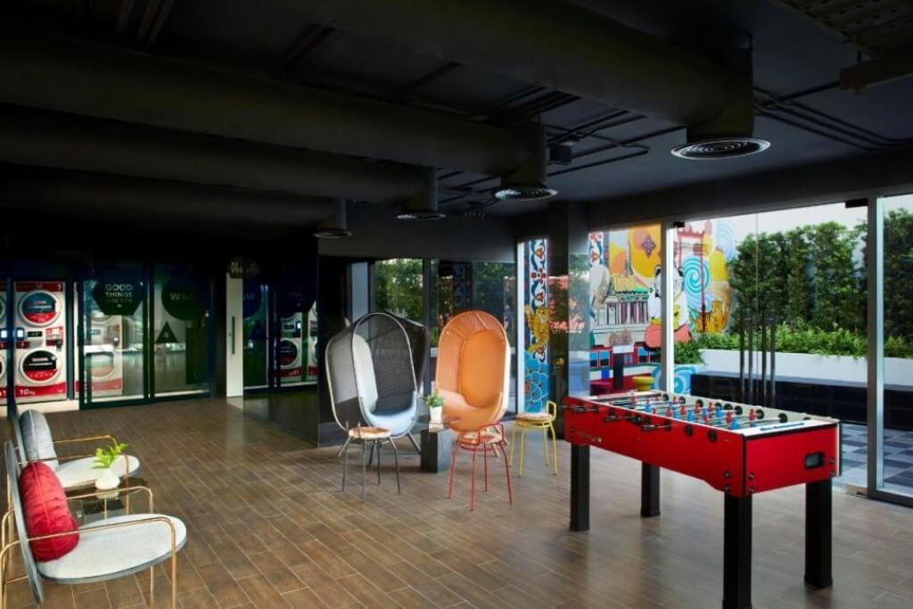 lyf Sukhumvit 8's lobby and common areas are dripping with style