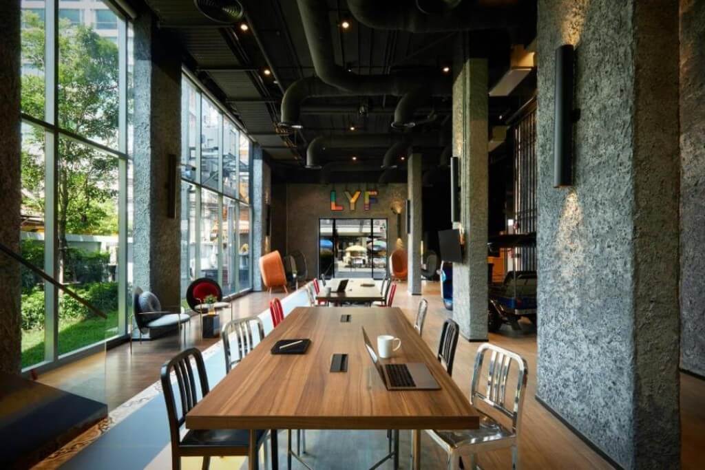 lyf Sukhumvit 8 Bangkok features a chill computer lounge area, perfect for getting work done, zoning out, or planning your next adventure.