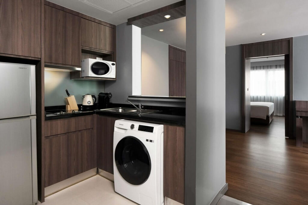 In-room washing machine at Novotel Living Bangkok Sukhumvit Legacy
