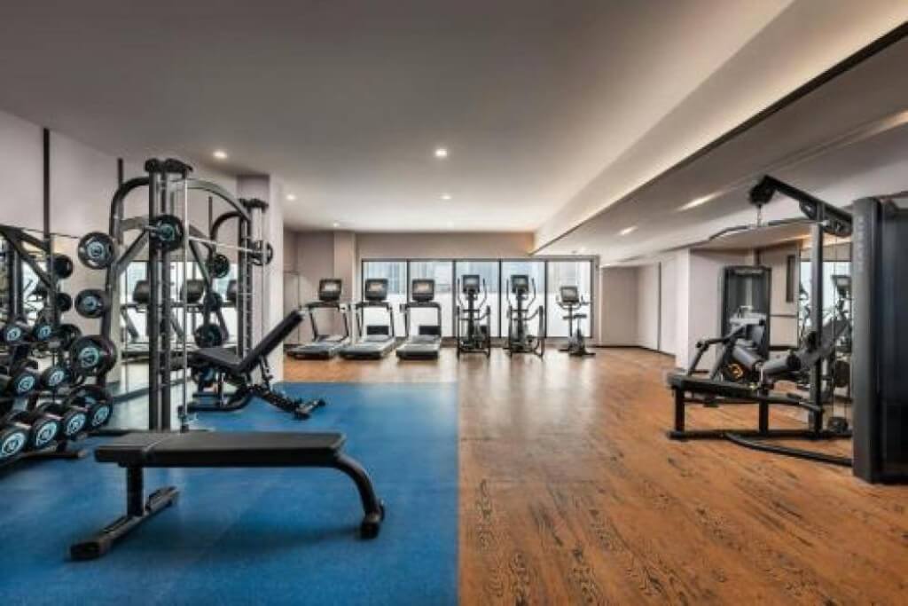 Large gym with extensive equipment at Four Points by Sheraton Bangkok Sukhumvit 22