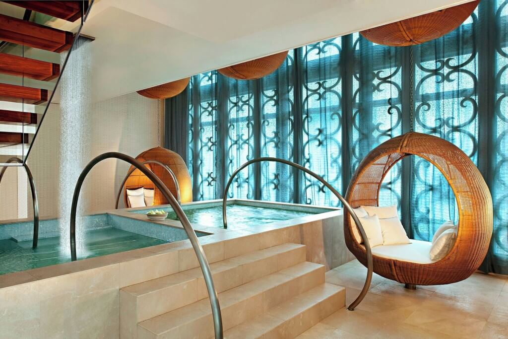 clean and relaxing sauna room at The St. Regis Bangkok