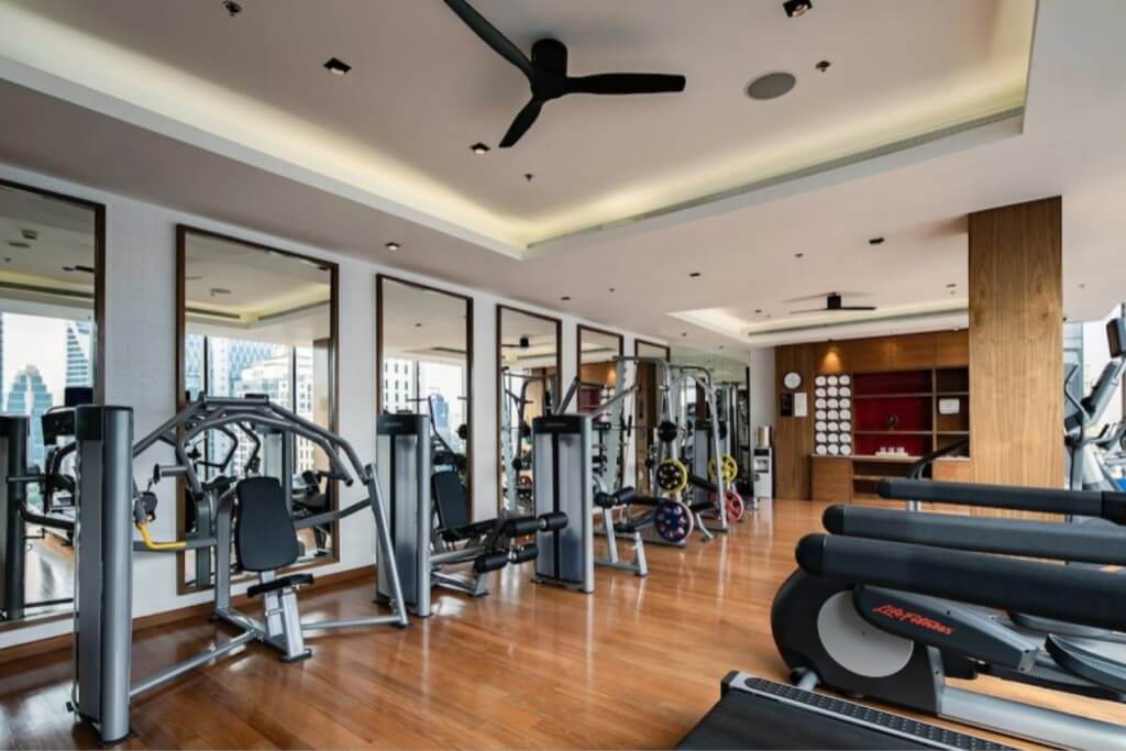 Hotel Indigo Bangkok Wireless Road fitness center with wide range of cardio and weight training equipment