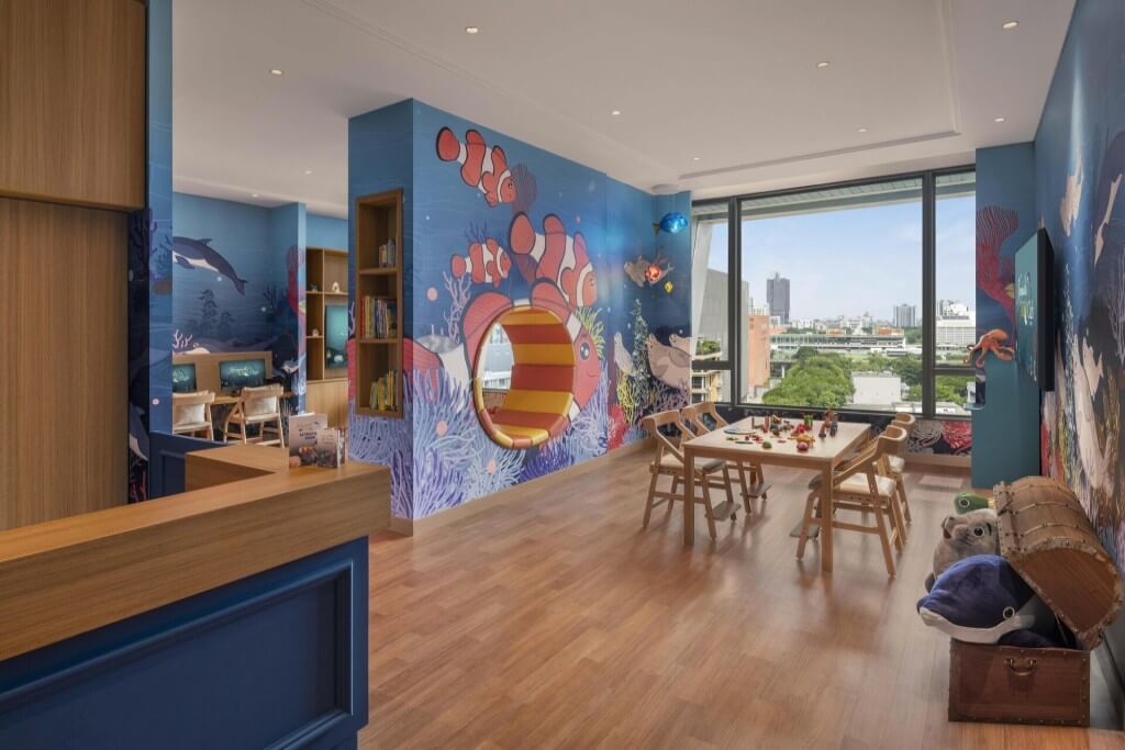 Kids club play area at Sindhorn Kempinski Hotel Bangkok
