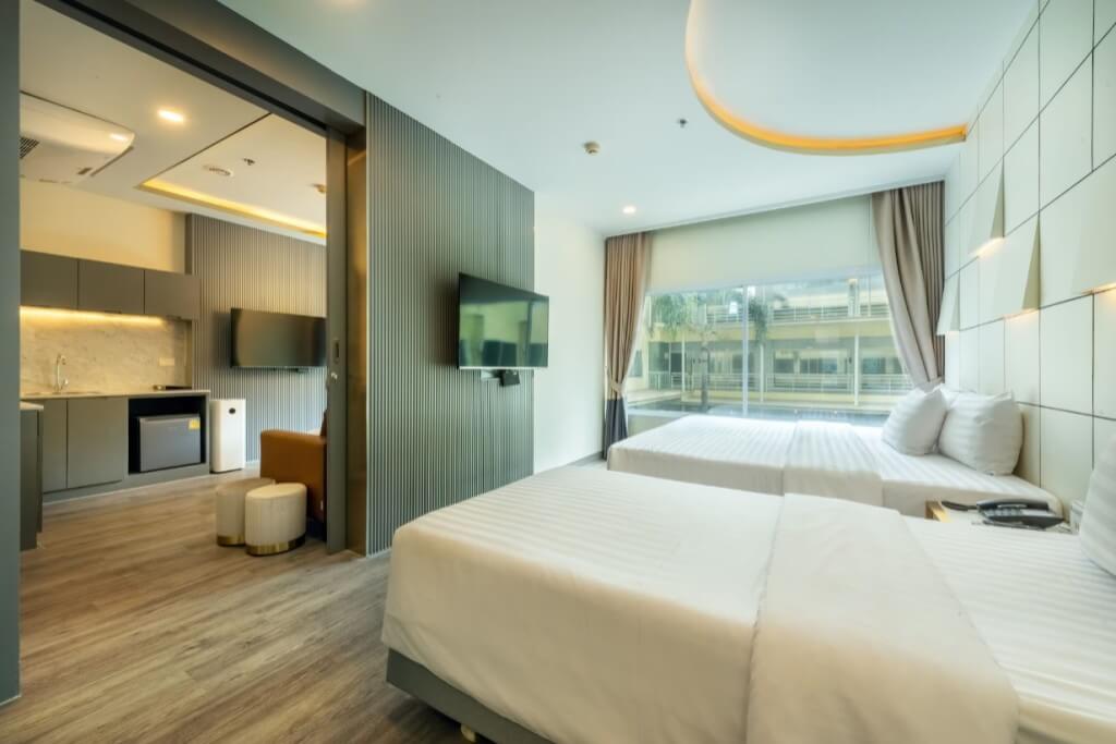 spacious and stylish family suite at Qiu Hotel Sukhumvit Bangkok