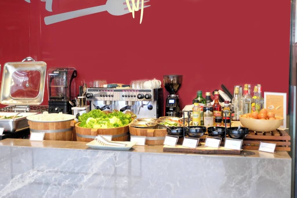 Ramada by Wyndham Bangkok Sukhumvit 87 salad bar with 20 condiments