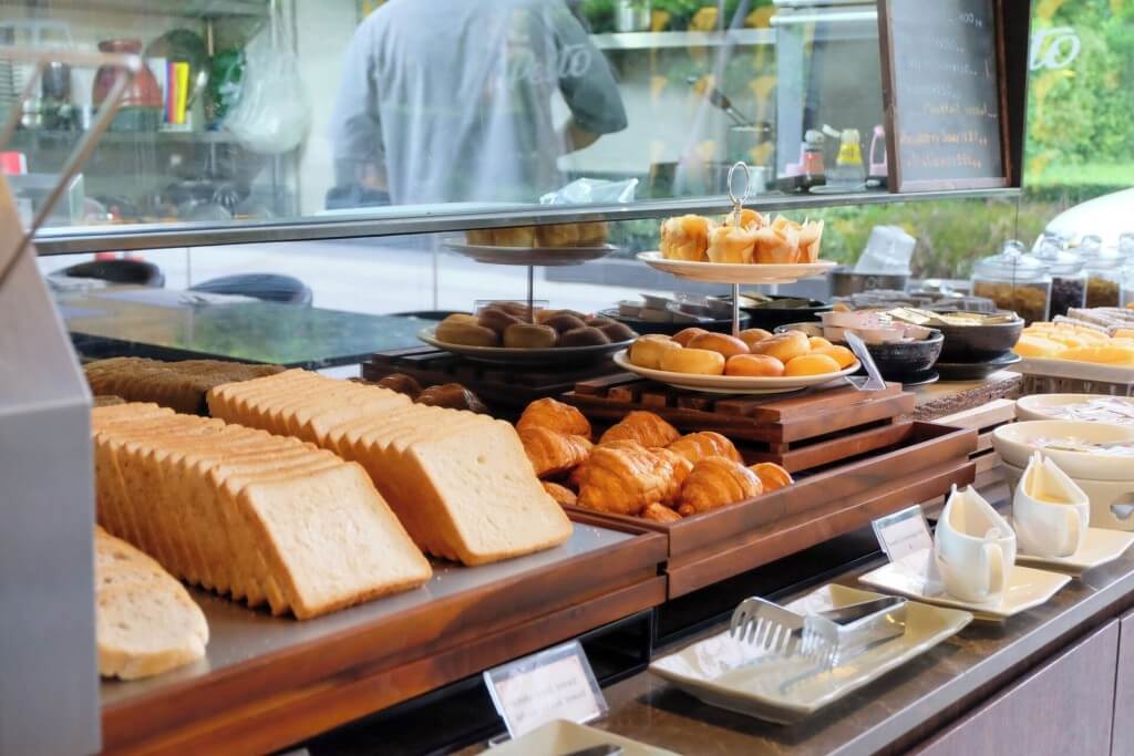Ramada by Wyndham Bangkok Sukhumvit 87 bread and pastry selection with individual jam