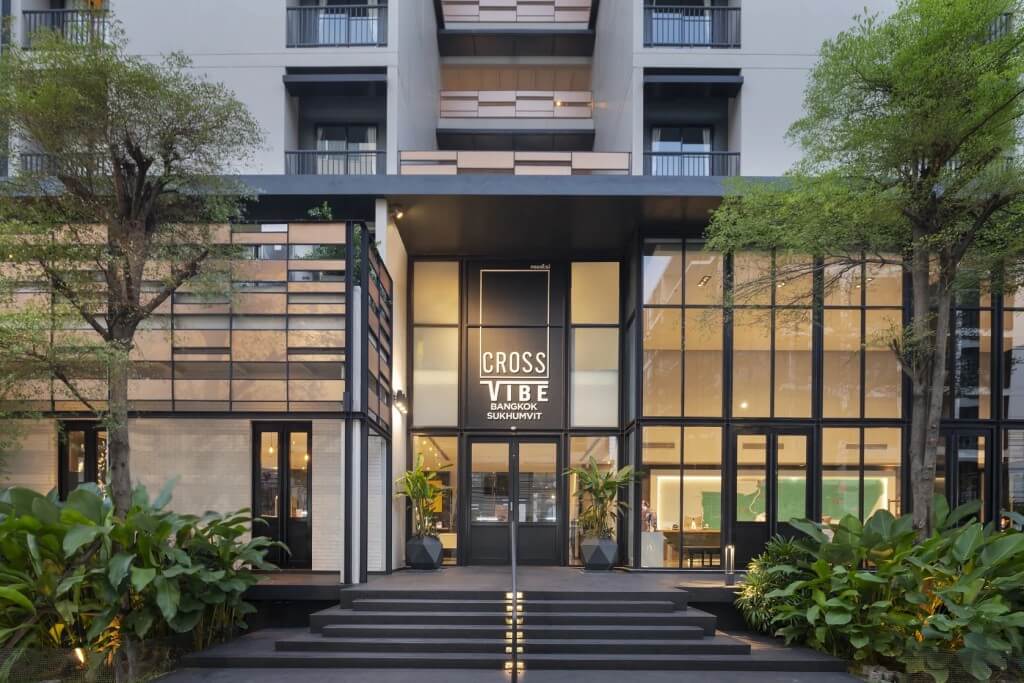 Cross Vibe Bangkok Sukhumvit main entrance X2 rebrand to Cross Vibe