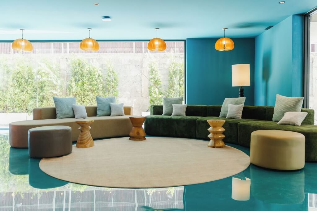 VELA be Bangkok Siam lobby lounge seating area