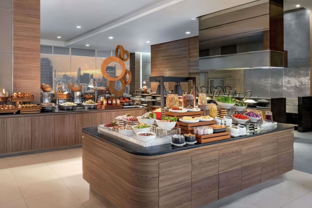Mercure Bangkok Siam breakfast buffet station