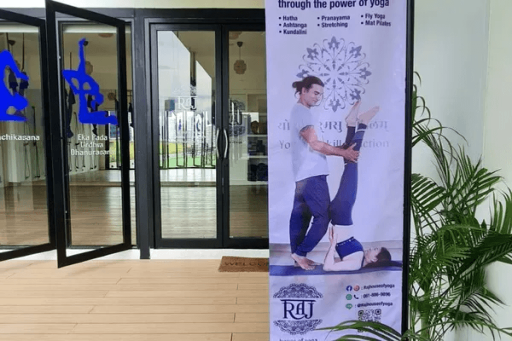 Yoga class at Sacha Thonglor