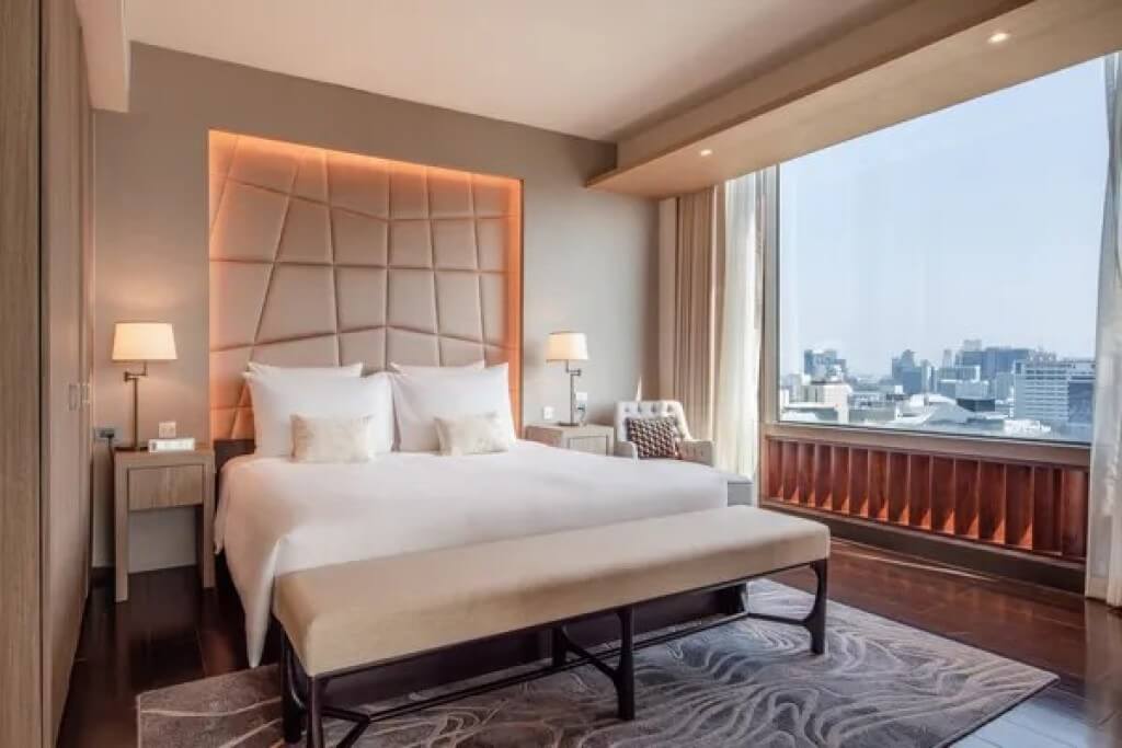 VIE Hotel Bangkok family suite sofa bed and kids tent